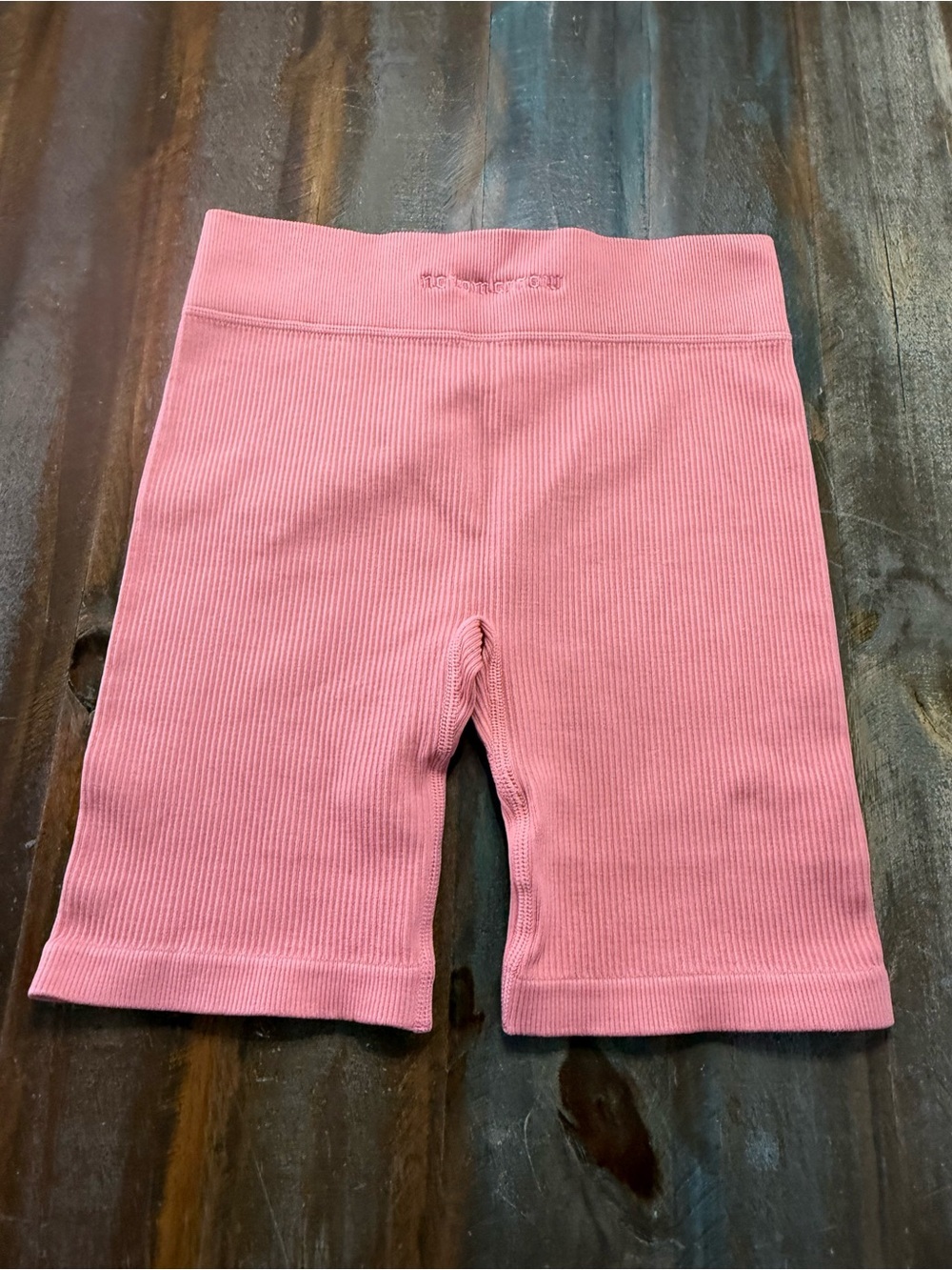Civil No Tomorrow by Civil Regime Women’s Size S Coral Ribbed Biker Shorts NWT
